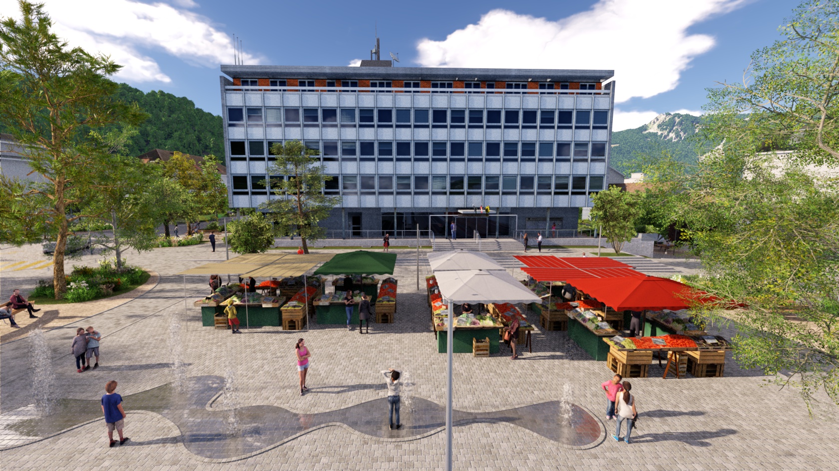Aigle: les travaux de réaménagement de la Place du Marché vont démarrer début octobre